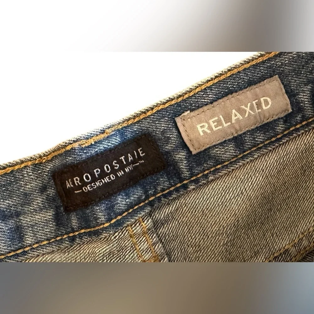 Men’s Aeropostale Denim Jeans Relaxed Fit Size 27x28 NWT